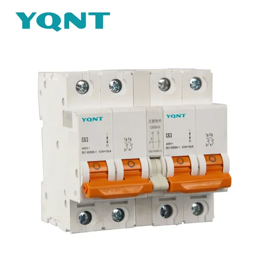 Disyuntor eléctrico OEM 10-63A/tipo normal MCB Yqnt/MCB de bajo voltaje